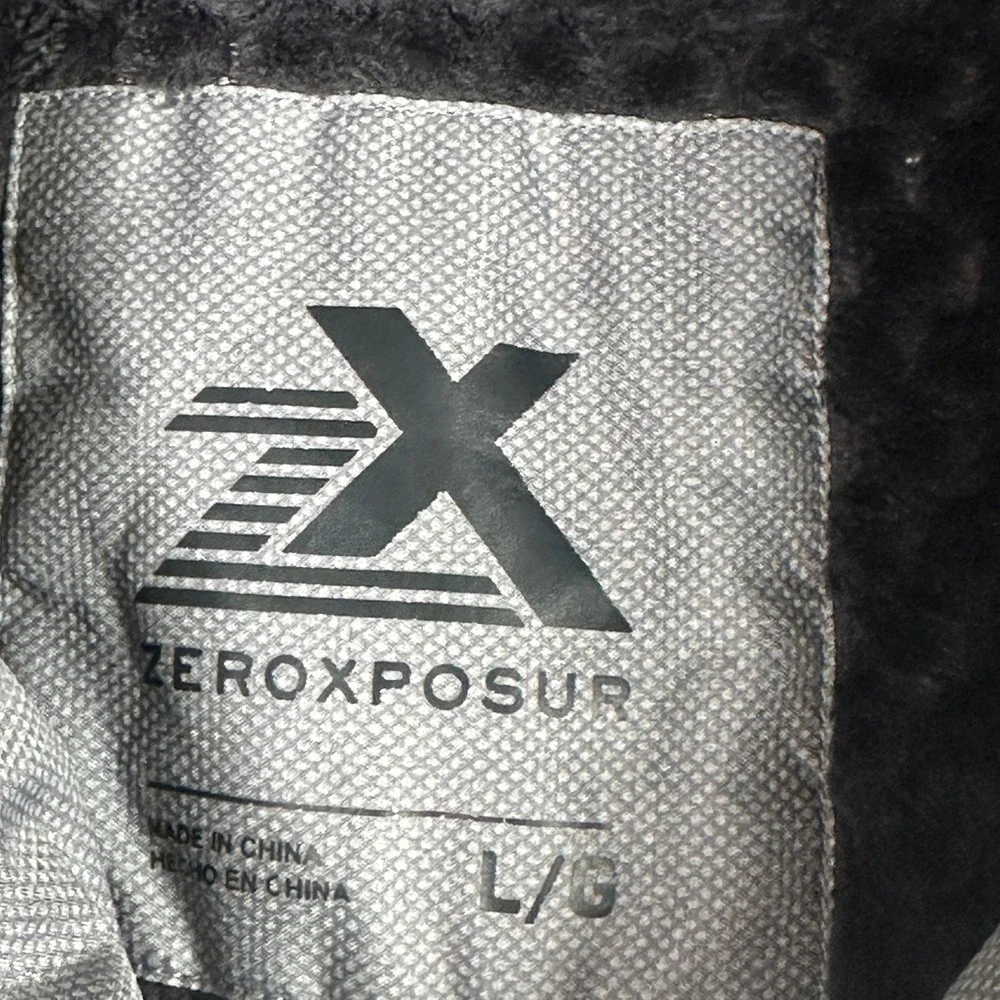 ZeroXposur Hooded Jacket Mens L Grey White Gorpcore Winter Techwear V92230